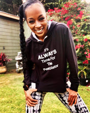 Load image into Gallery viewer, It's ALWAYS Time For The Percolator™ - Black Hoodie (Unisex)