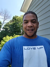 Load image into Gallery viewer, Love Up - Royal Blue Tri-Blend T-Shirt (Men's/Women's)