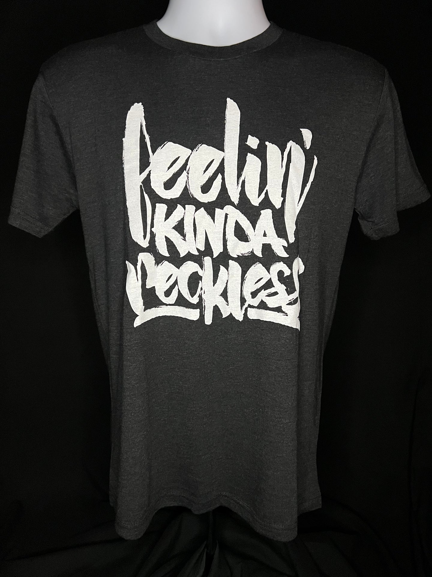 Feelin' Kinda Reckless - Black Tri-Blend T-Shirt (Men's/Women's)