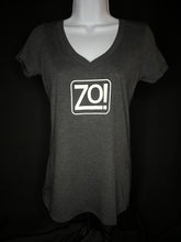 Load image into Gallery viewer, Zo! Black Tri-Blend V-Neck T-Shirt (Women&#39;s Fitted)
