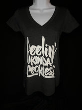 Load image into Gallery viewer, Feelin' Kinda Reckless - Black Tri-Blend T-Shirt (Men's/Women's)