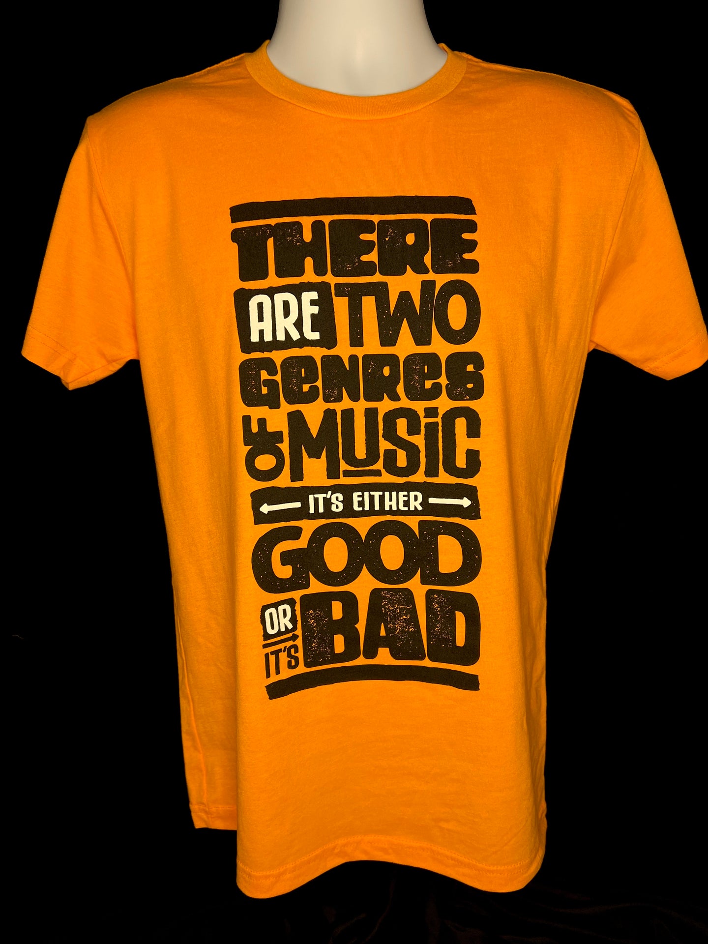 Two Genres Of Music - Orange T-Shirt (Unisex)