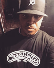 Load image into Gallery viewer, Creativity Isn't Free - Black T-Shirt (Men's/Women's)