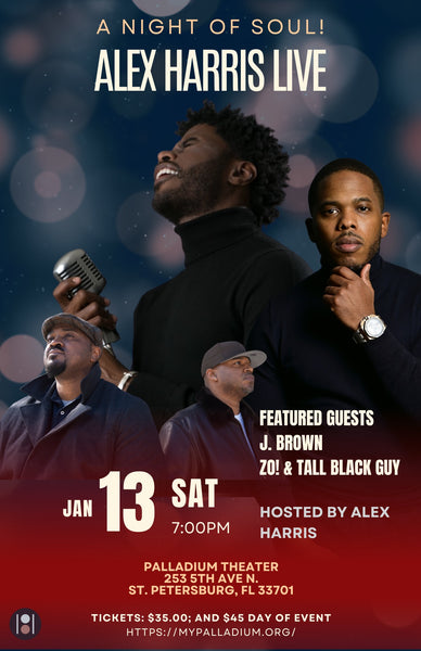 Alex Harris with J. Brown and Zo! & Tall Black Guy (feat. Debórah Bond) in St. Petersburg, FL - January 13, 2024