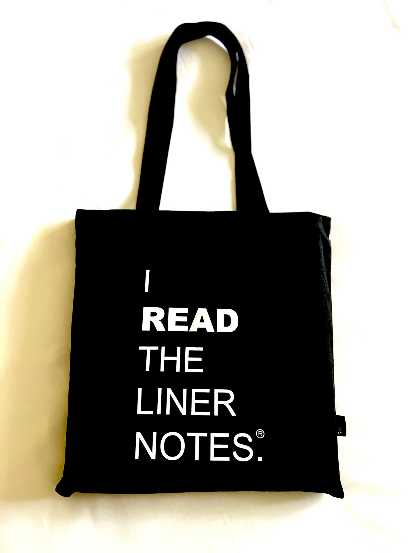 I Read The Liner Notes.® Tote Bag