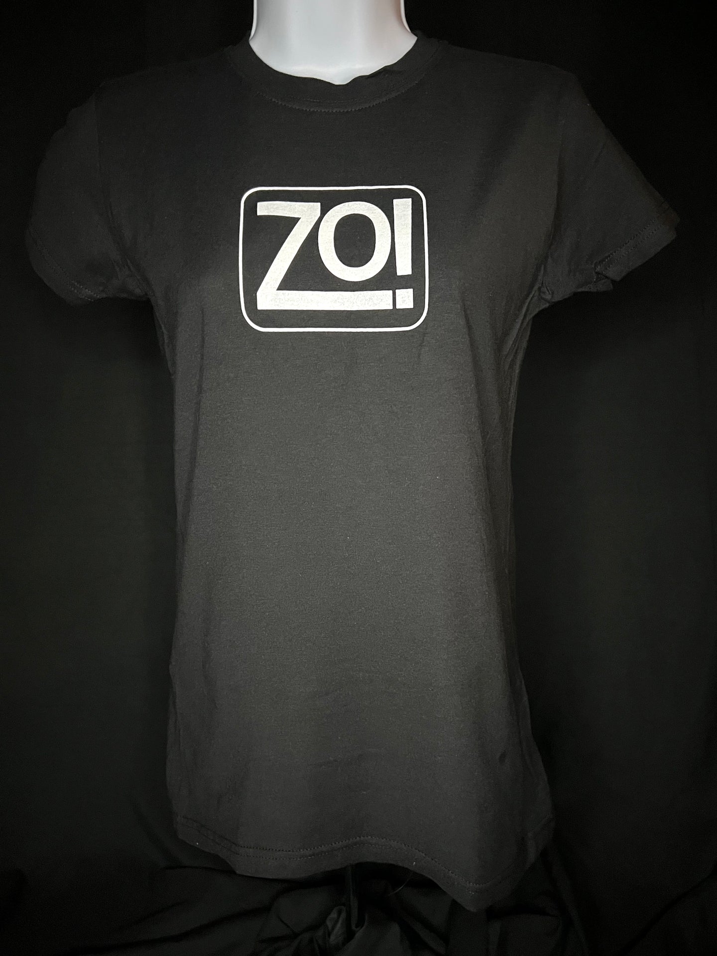 Zo! Black T-Shirt (Women's Fitted)